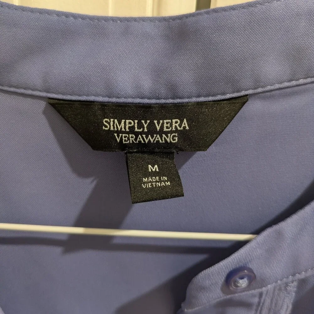 Simply Vera VeraWang periwinkle blouse - Picture 2 of 6